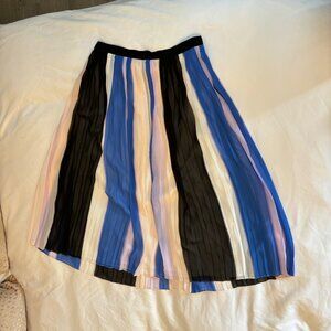Club Monaco Multicolor Pleated Skirt